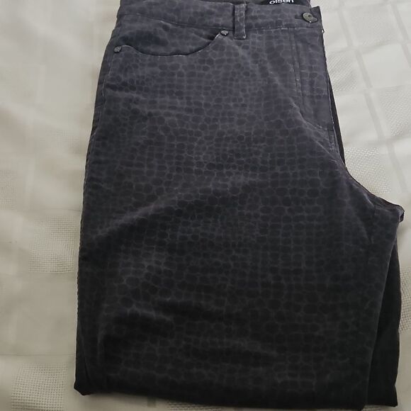 Olsen Women's Mona Slim Casual Pants Gray 12 - Picture 14 of 16